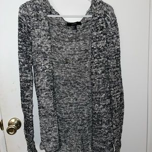 Black and white super soft cardigan